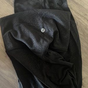 snake? print black lululemon align leggings